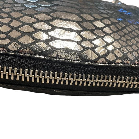 MILLY Metallic Mirrored Python Expandable Hobo Bag - Picture 8 of 15